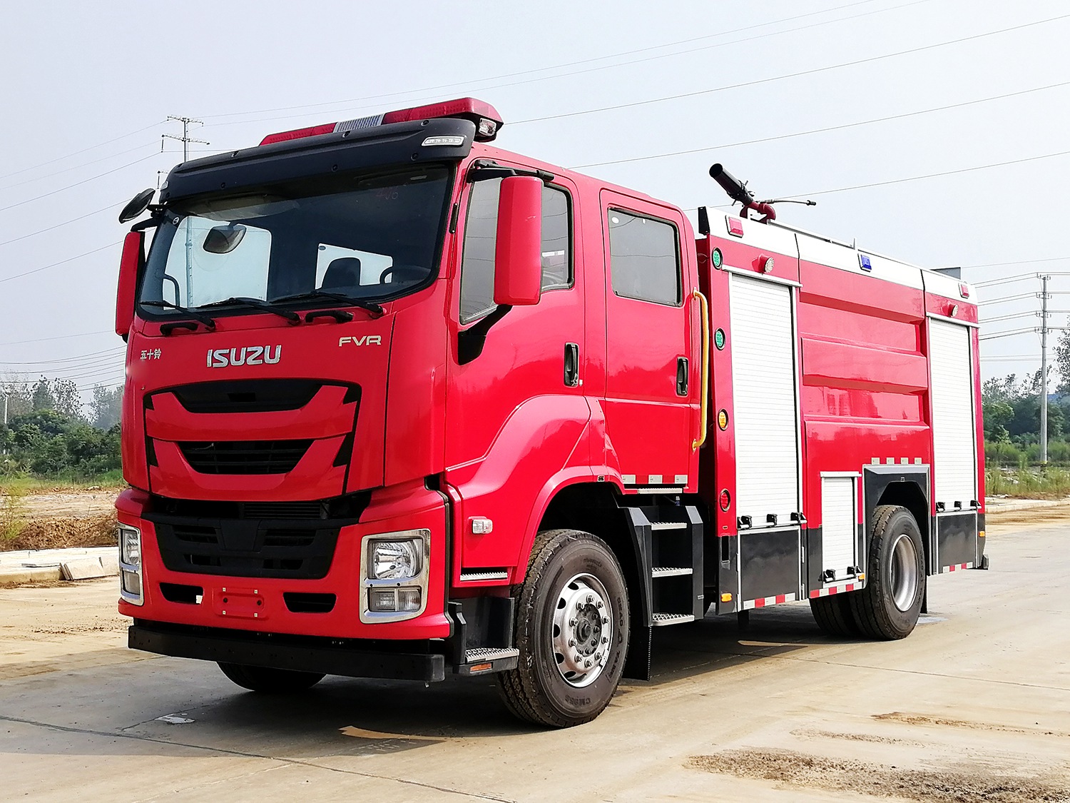 國六慶鈴重卡6立方泡沫消防車(chē)